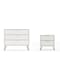 Manhattan Comfort Rockefeller Dresser and Nightstand Set, Off White 104GMC8 - alternate 1